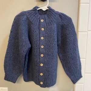 Rylee + Cru Navy Blue Knit Button-Front Cardigan / Size 2-3Y / NWT